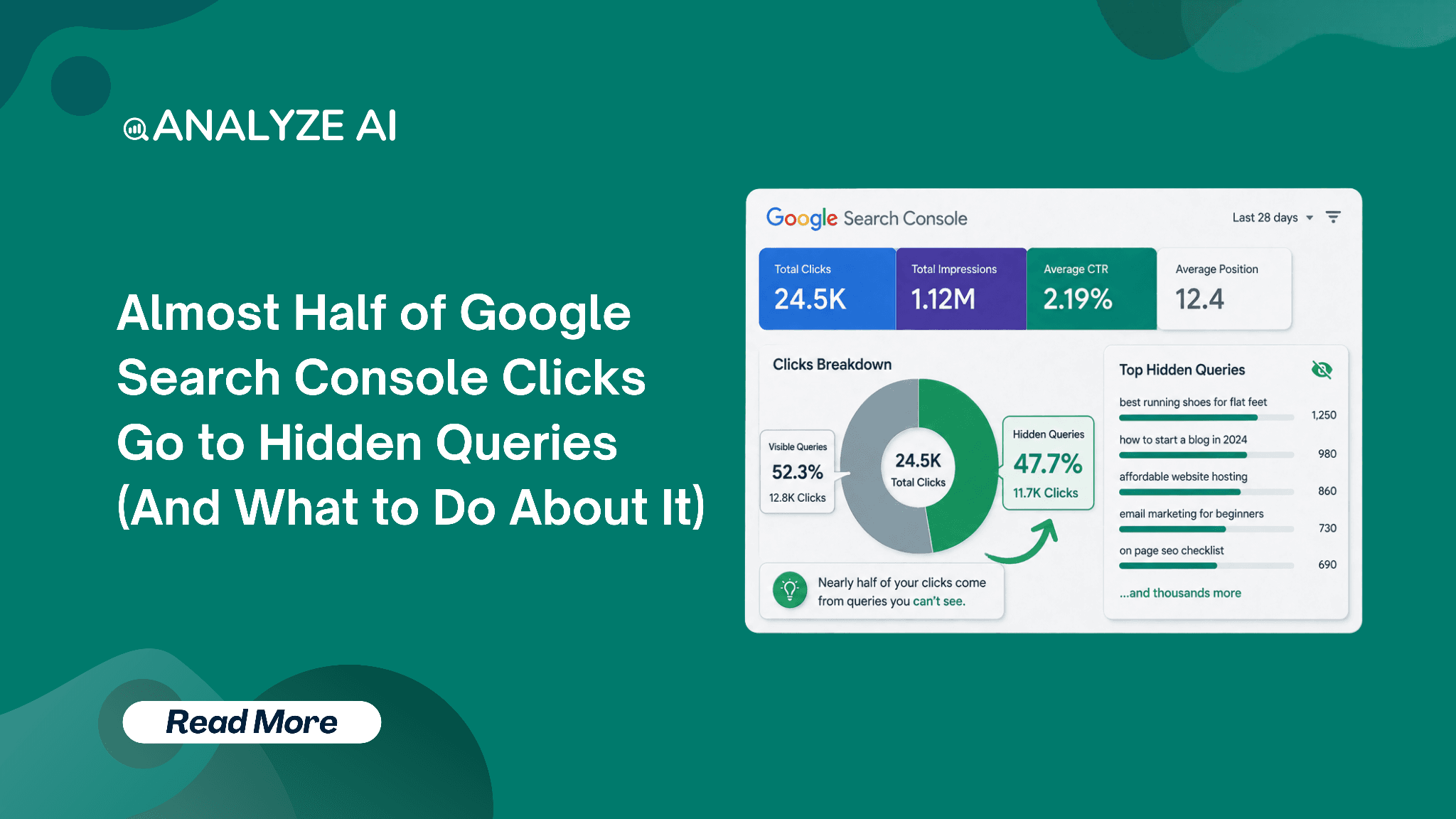 Almost Half of Google Search Console Clicks Go to Hidden Queries (And What to Do About It)