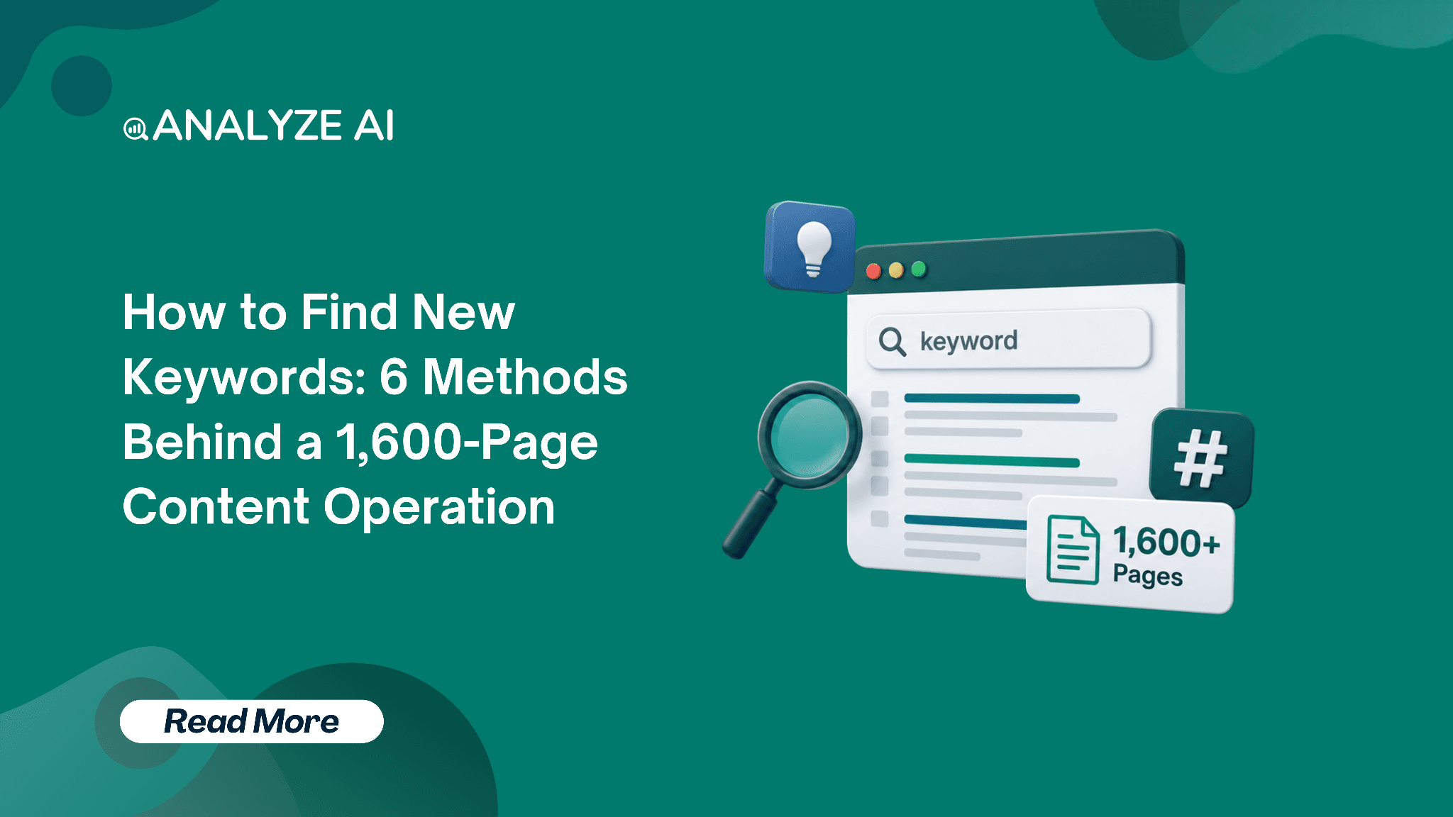 How to Find New Keywords: 6 Methods Behind a 1,600-Page Content Operation