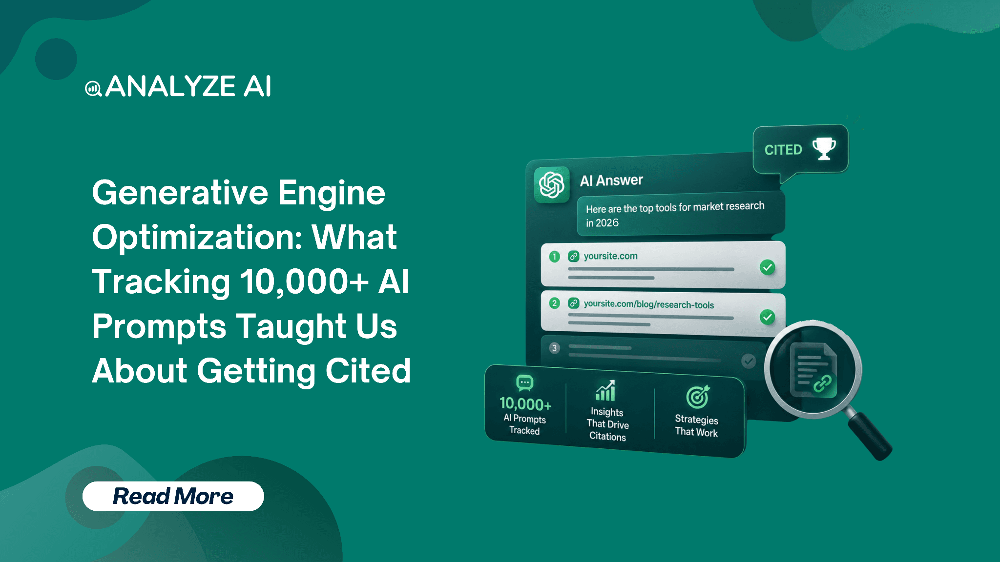 Generative Engine Optimization: What Tracking 10,000+ AI Prompts Taught Us About Getting Cited